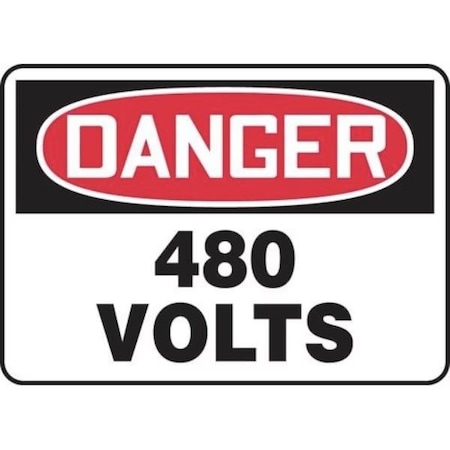 Accuform OSHA DANGER SAFETY SIGN 480 VOLTS MELC083XP MELC083XP